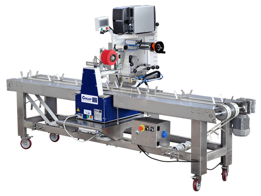 2.7m vegetables bundling line with label printed instantly